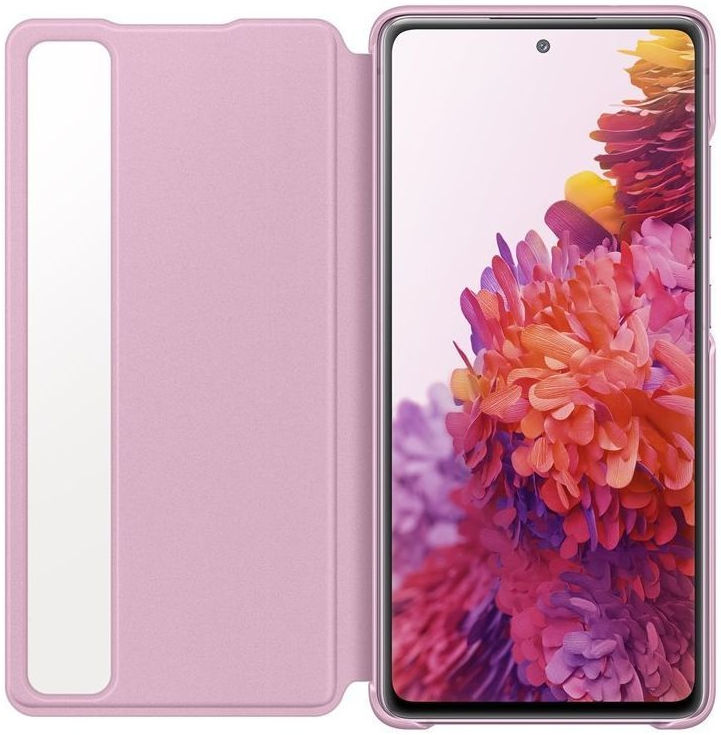 Origineel Samsung Galaxy S20 FE Hoesje Smart Clear View Cover Roze afbeelding 3