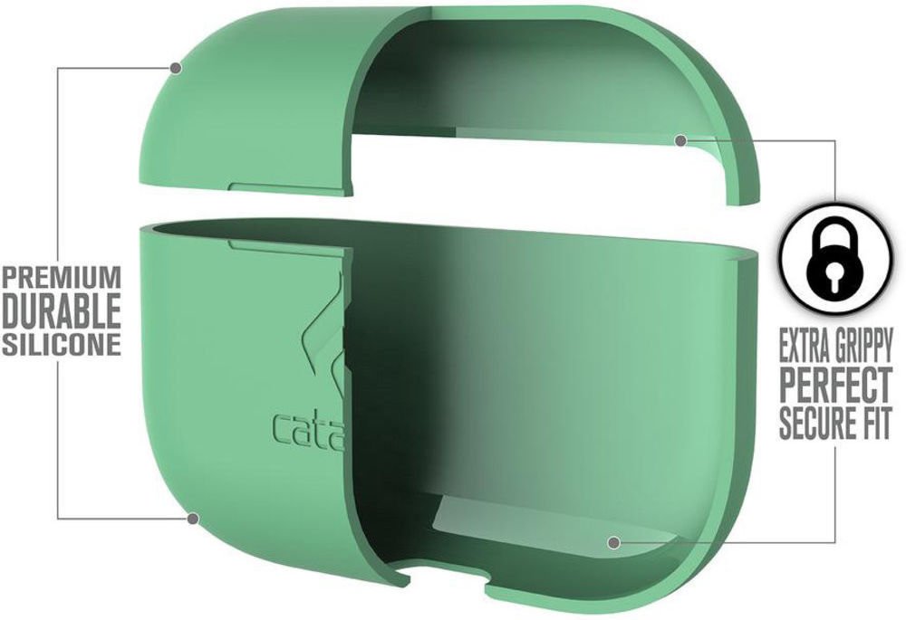 Catalyst Slim Case Apple Airpods Pro Siliconen Hoesje Mint Groen afbeelding 4