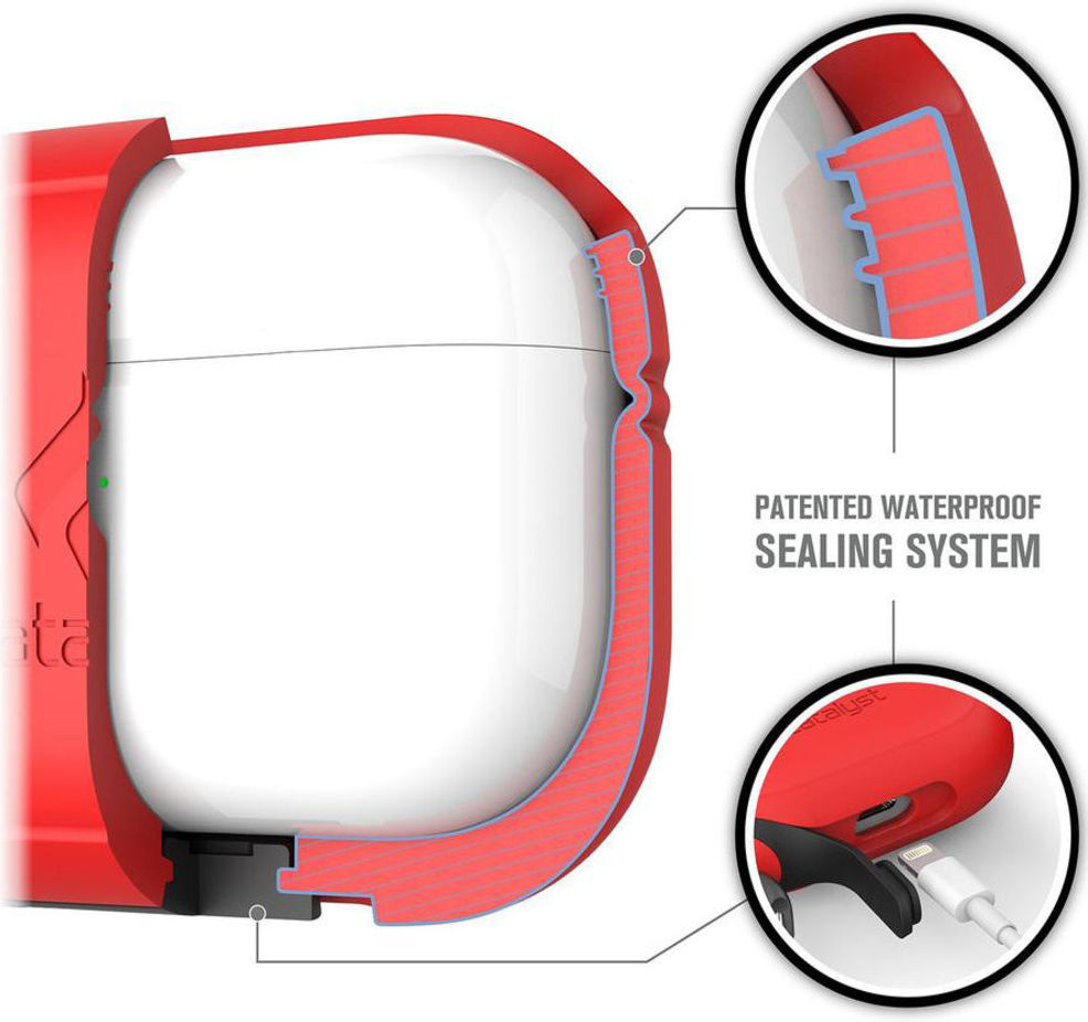Catalyst Waterdicht Apple AirPods Pro Hoesje Rood afbeelding 8
