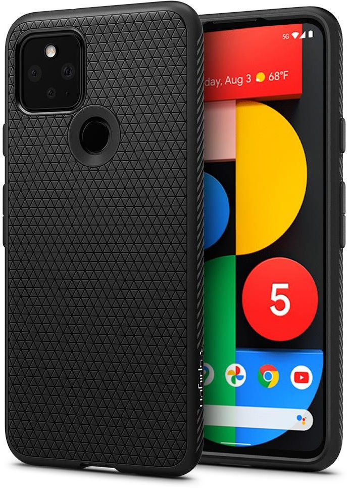 Spigen Liquid Air Google Pixel 5 Hoesje Zwart afbeelding 1