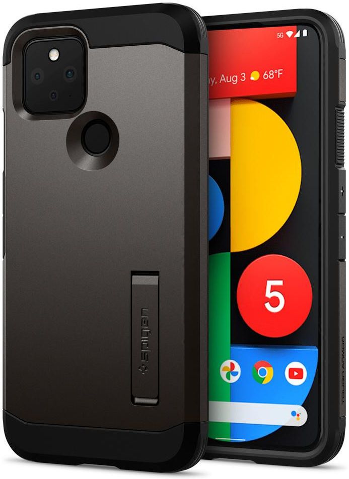 Spigen Tough Armor Google Pixel 5 Hoesje Gunmetal afbeelding 1