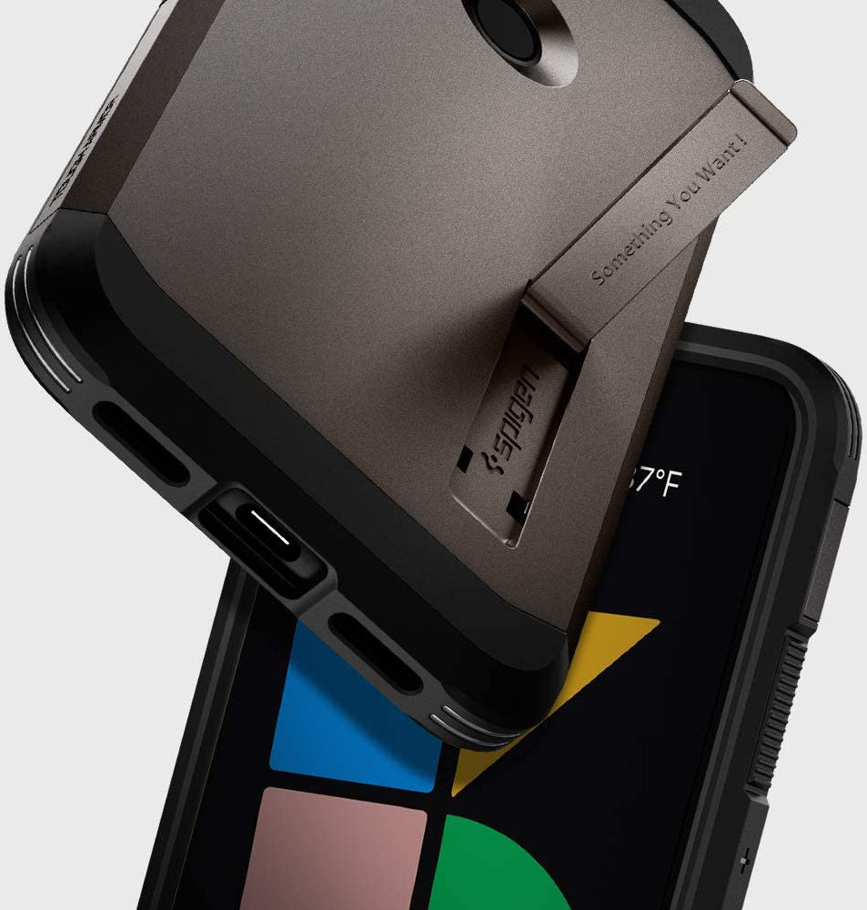 Spigen Tough Armor Google Pixel 5 Hoesje Gunmetal afbeelding 11