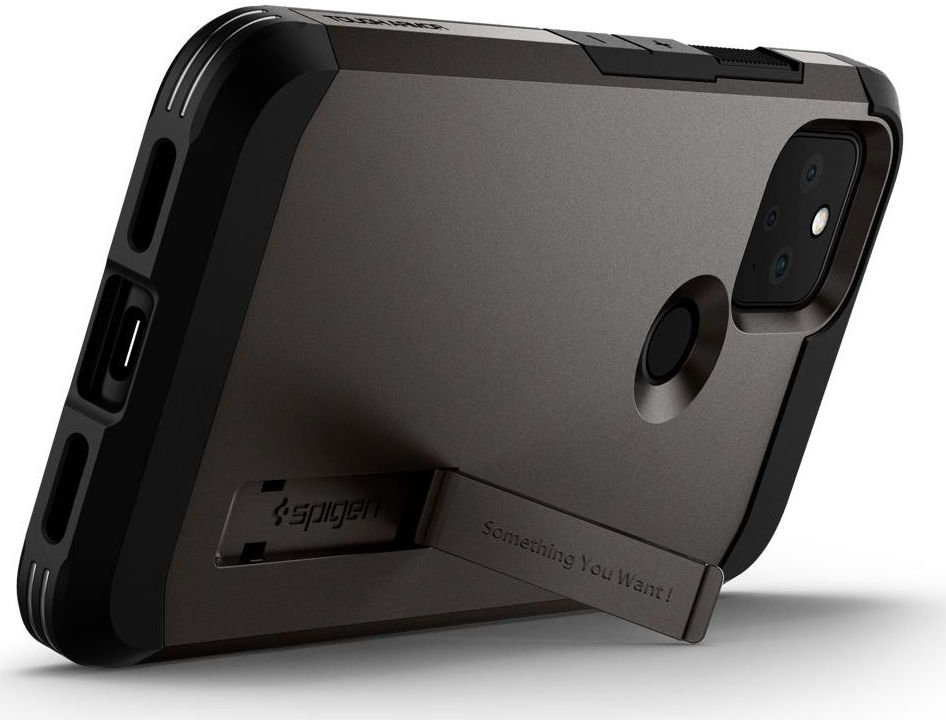 Spigen Tough Armor Google Pixel 5 Hoesje Gunmetal afbeelding 2
