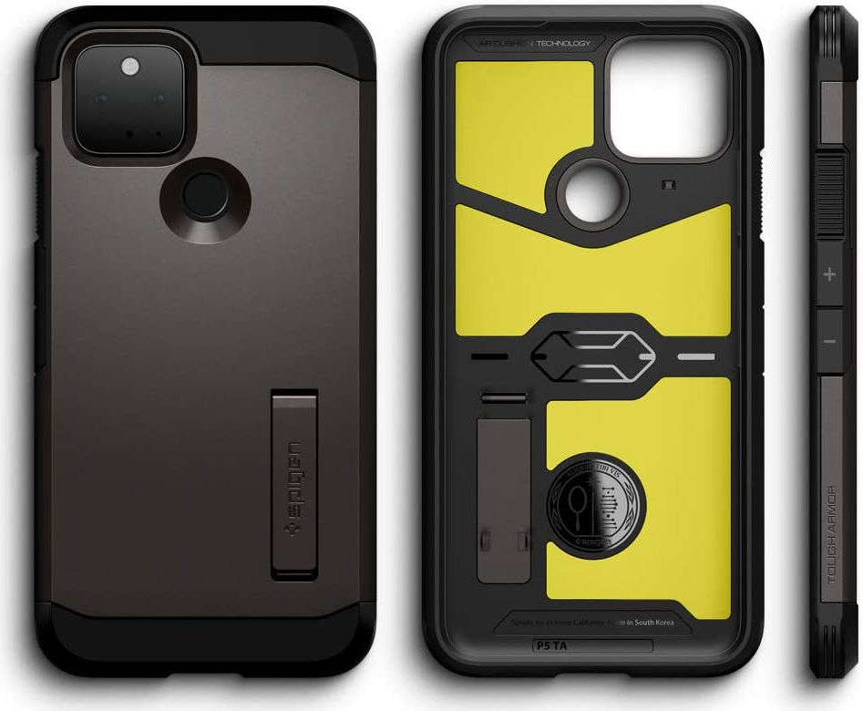 Spigen Tough Armor Google Pixel 5 Hoesje Gunmetal afbeelding 9
