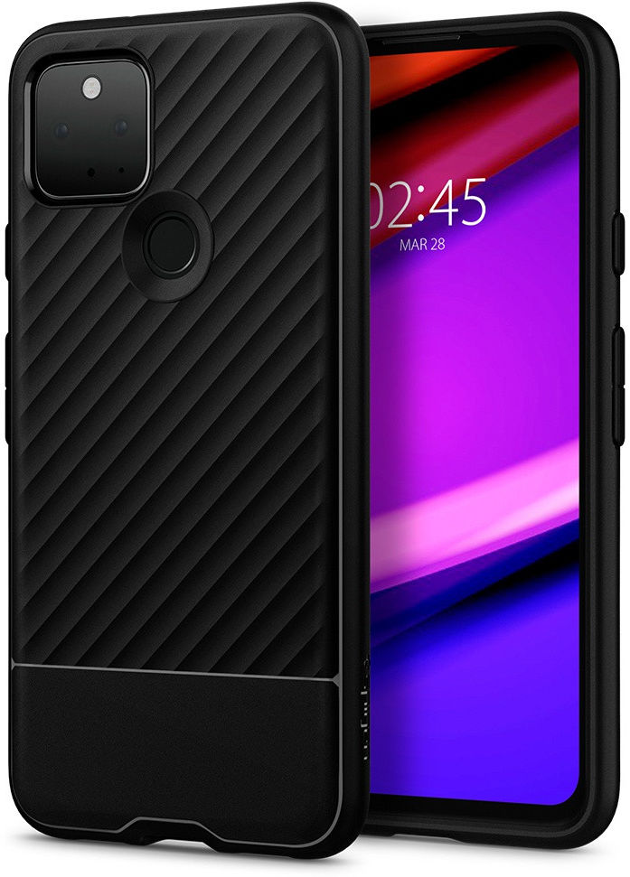 Spigen Core Armor Google Pixel 5 Hoesje Zwart afbeelding 1