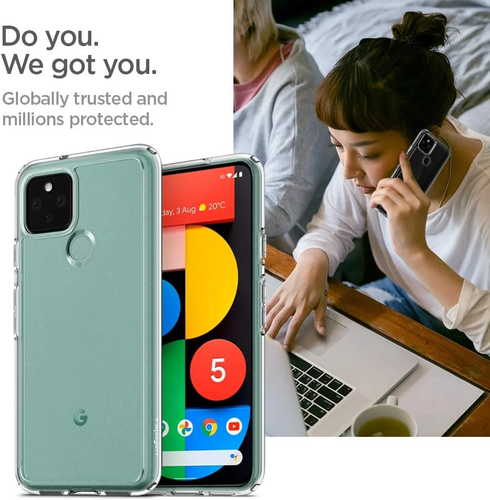 Spigen Crystal Hybrid Google Pixel 5 Hoesje Transparant afbeelding 4