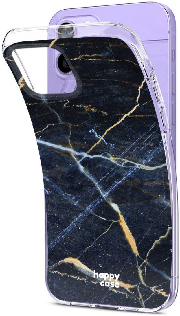 HappyCase Apple iPhone 12 Mini Hoesje Flexibel TPU Donker Marmer Print afbeelding 7