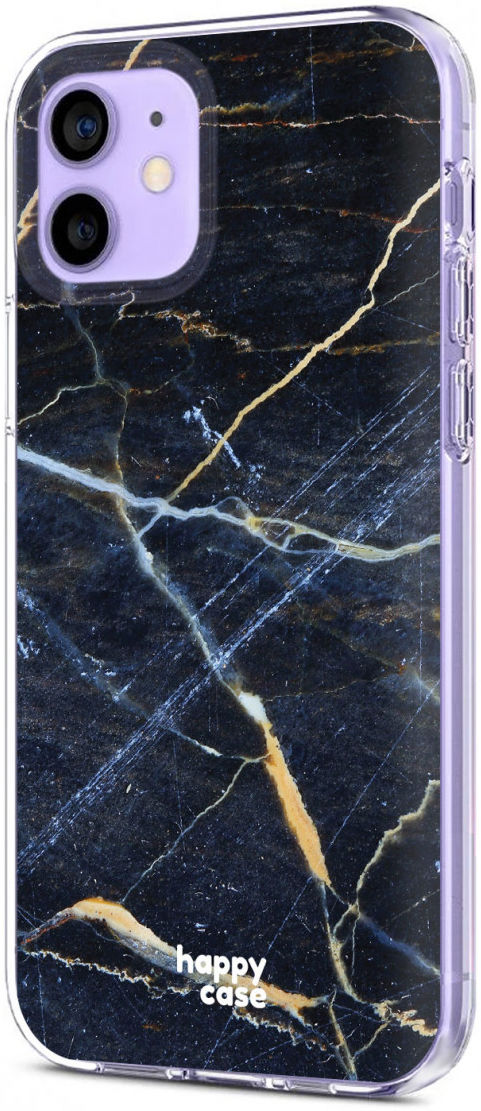 HappyCase Apple iPhone 12 Mini Hoesje Flexibel TPU Donker Marmer Print afbeelding 8