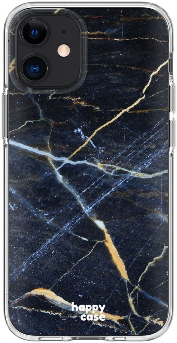 HappyCase Apple iPhone 12 Mini Hoesje Flexibel TPU Donker Marmer Print afbeelding 9