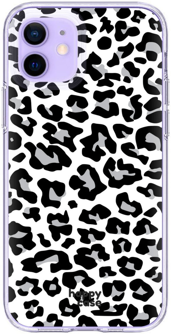 HappyCase Apple iPhone 12 Mini Hoesje Flexibel TPU Panter Print afbeelding 1