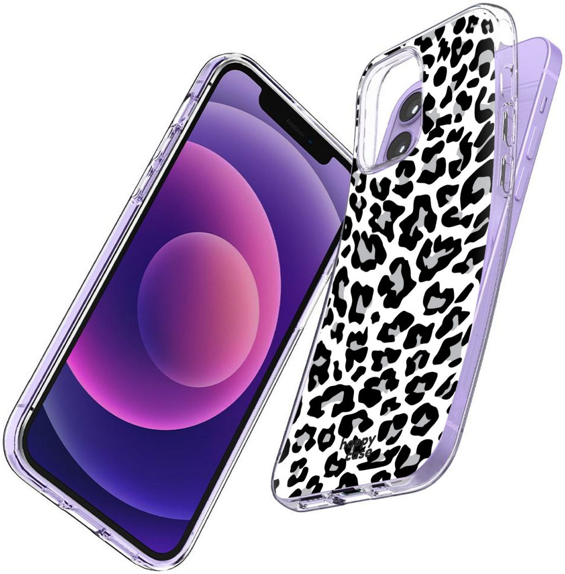 HappyCase Apple iPhone 12 Mini Hoesje Flexibel TPU Panter Print afbeelding 2