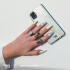 HappyCase Apple iPhone 12 Mini Hoesje Flexibel TPU Wit Marmer Print afbeelding 4