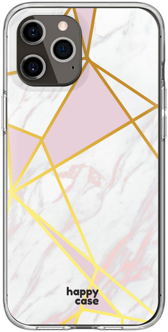 HappyCase Apple iPhone 12 Mini Hoesje Flexibel TPU Roze Marmer Print afbeelding 7