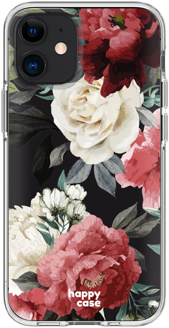 HappyCase Apple iPhone 12 Mini Hoesje Flexibel TPU Rozen Print afbeelding 8