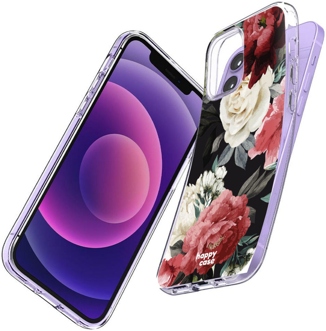 HappyCase Apple iPhone 12 Mini Hoesje Flexibel TPU Rozen Print afbeelding 5