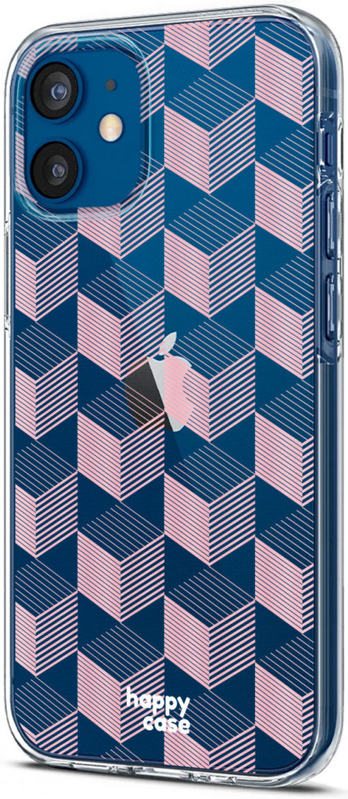 HappyCase Apple iPhone 12 Mini Hoesje Flexibel TPU Blokjes Print afbeelding 7