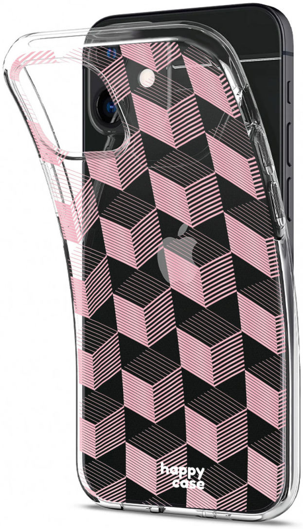 HappyCase Apple iPhone 12 Mini Hoesje Flexibel TPU Blokjes Print afbeelding 6