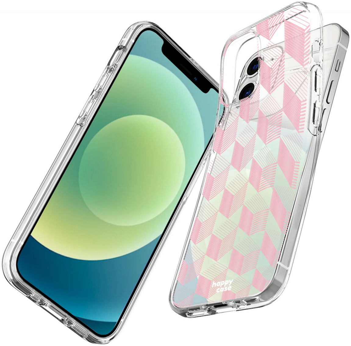 HappyCase Apple iPhone 12 Mini Hoesje Flexibel TPU Blokjes Print afbeelding 5