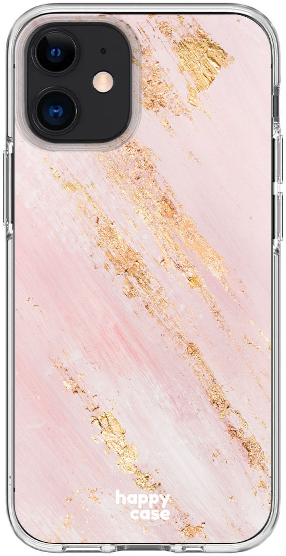 HappyCase Apple iPhone 12 Mini Hoesje Flexibel TPU Pink Marmer Print afbeelding 10