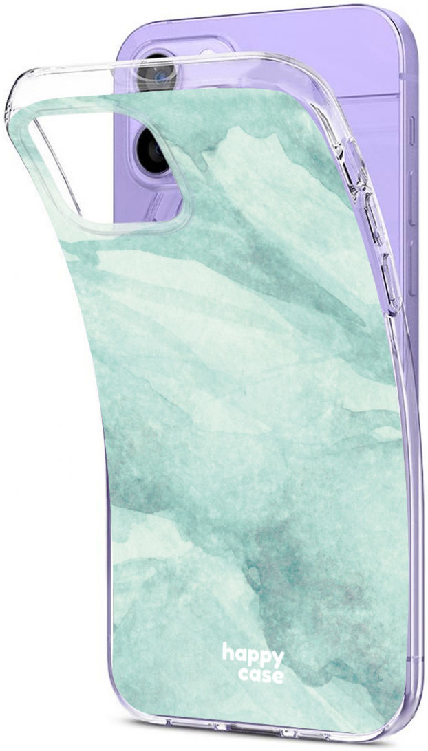 HappyCase Apple iPhone 12 Mini Hoesje Flexibel TPU Mint Marmer Print afbeelding 7