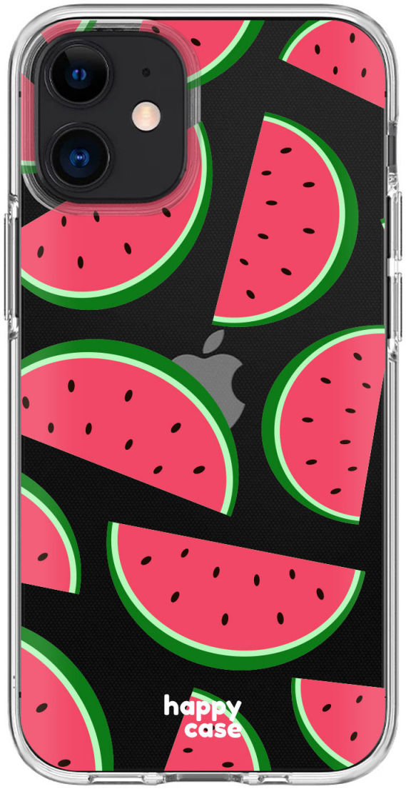 HappyCase Apple iPhone 12 Mini Hoesje Flexibel TPU Watermeloen Print afbeelding 1