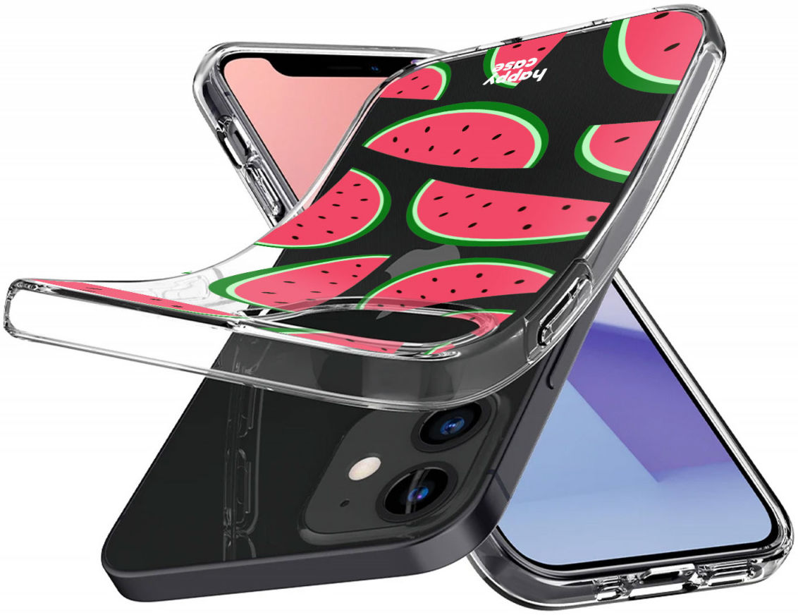 HappyCase Apple iPhone 12 Mini Hoesje Flexibel TPU Watermeloen Print afbeelding 4