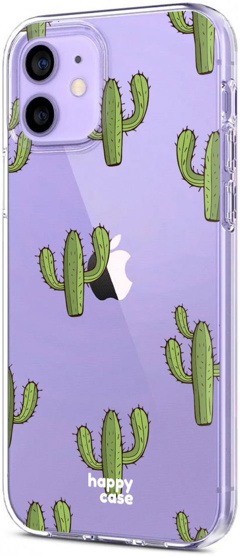 HappyCase Apple iPhone 12 Mini Hoesje Flexibel TPU Cactus Print afbeelding 6
