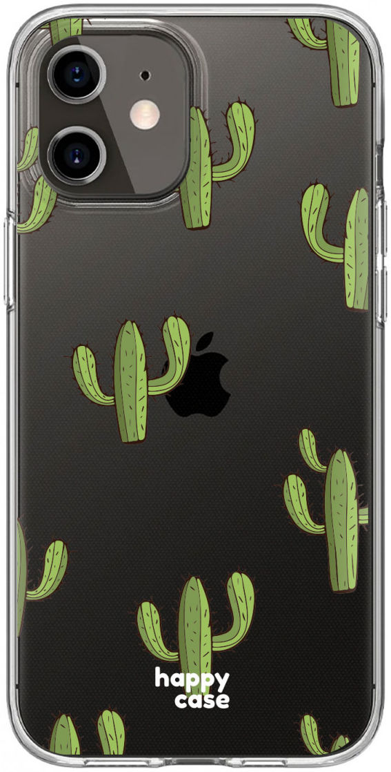HappyCase Apple iPhone 12 Mini Hoesje Flexibel TPU Cactus Print afbeelding 7