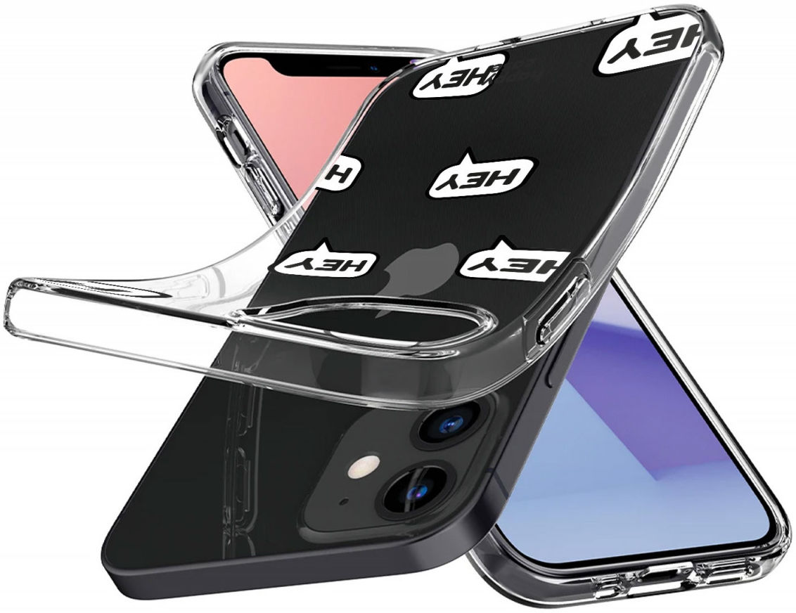 HappyCase Apple iPhone 12 Mini Hoesje Flexibel TPU Hey Tekst Print afbeelding 4