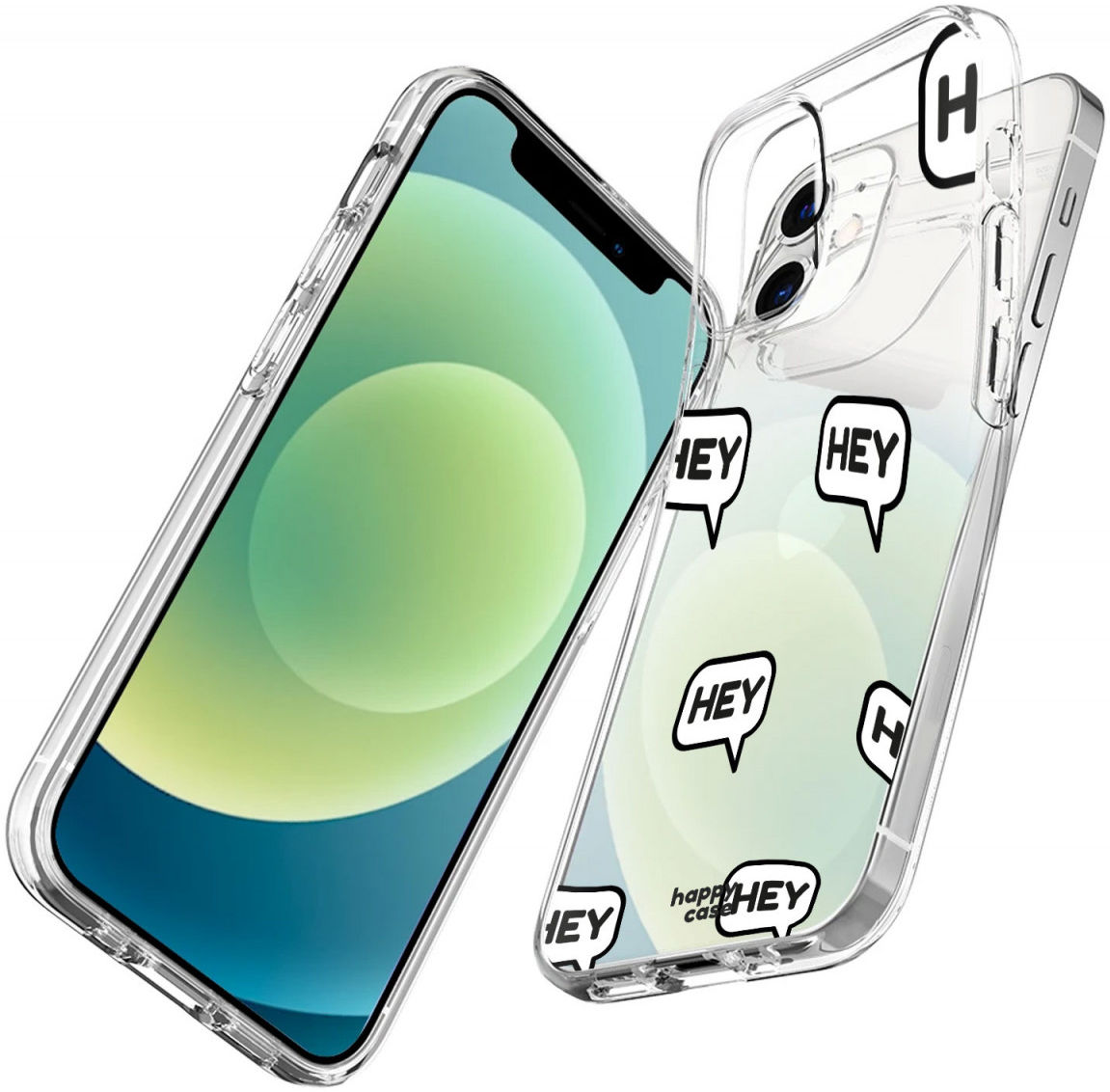 HappyCase Apple iPhone 12 Mini Hoesje Flexibel TPU Hey Tekst Print afbeelding 5