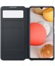 Origineel Samsung Galaxy A42 Hoesje Smart S View Cover Zwart