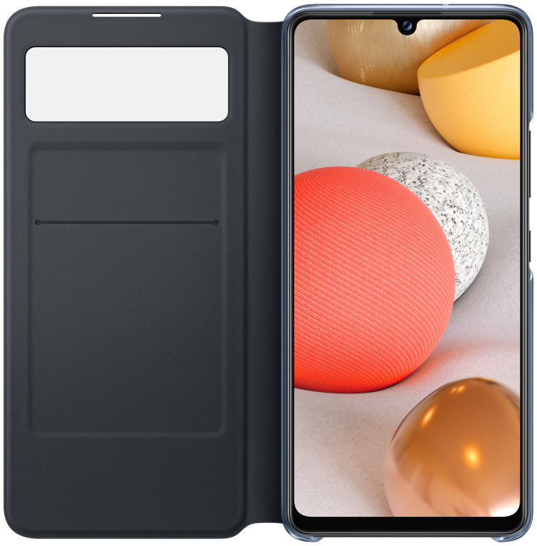 Origineel Samsung Galaxy A42 Hoesje Smart S View Cover Zwart afbeelding 2