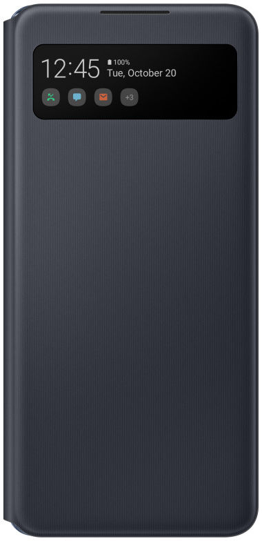 Origineel Samsung Galaxy A42 Hoesje Smart S View Cover Zwart afbeelding 3