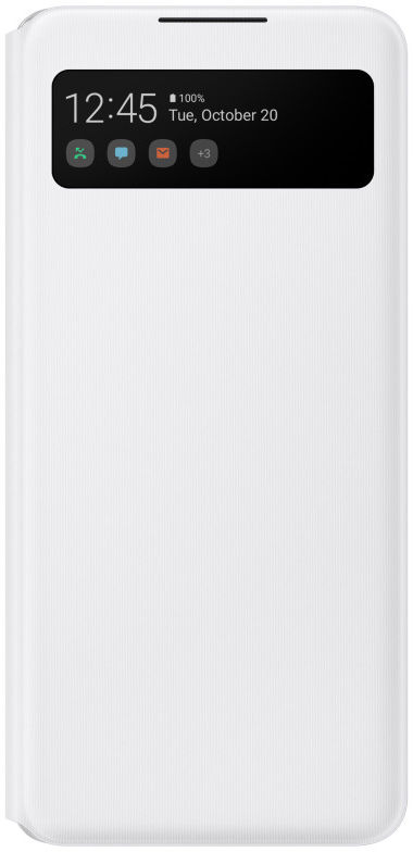 Origineel Samsung Galaxy A42 Hoesje Smart S View Cover Wit afbeelding 3