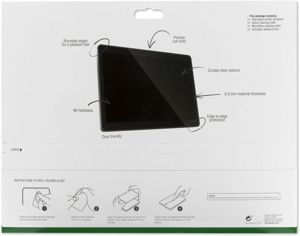 4smarts Second Glass 2.5D Samsung Galaxy Tab A7 10.4 (2020) afbeelding 3