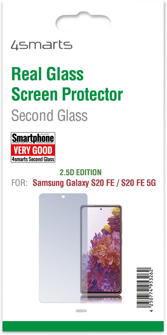 4smarts Second Glass 2.5D Samsung Galaxy S20 FE Screen Protector afbeelding 2