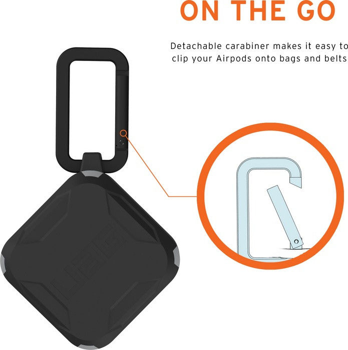 UAG Samsung Galaxy Buds Live/Pro/Buds 2 Hoesje Hard Case Zwart/Grijs afbeelding 4