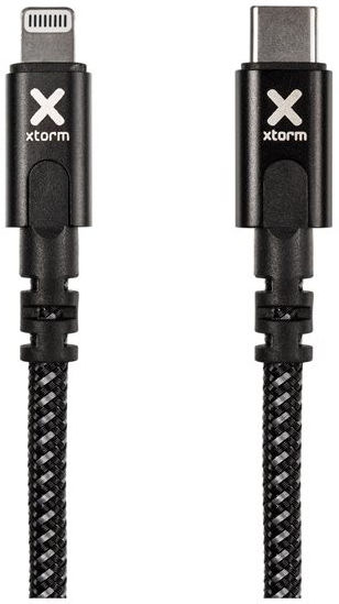 Xtorm Original 60W Gevlochten USB-C naar Lightning Kabel 3 Meter Zwart afbeelding 1