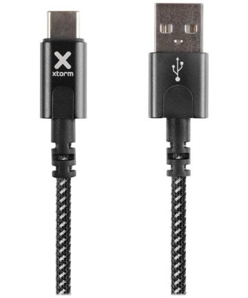 Xtorm Original 60W Gevlochten USB naar USB-C Kabel 3 Meter Zwart Kabels