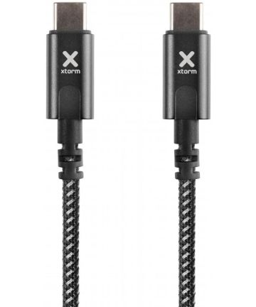 Xtorm Original USB-C 60W Gevlochten Power Delivery Kabel 2 Meter Zwart Kabels