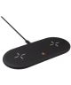 Xtorm Wireless Charger Pad Twin met Fast Charge Oplader Zwart