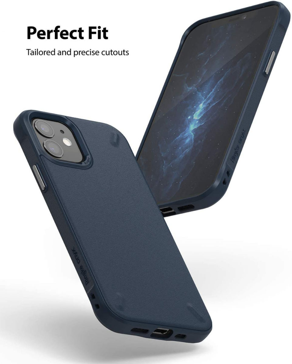 Ringke Onyx Apple iPhone 12 Mini Hoesje Flexibel TPU Blauw afbeelding 2