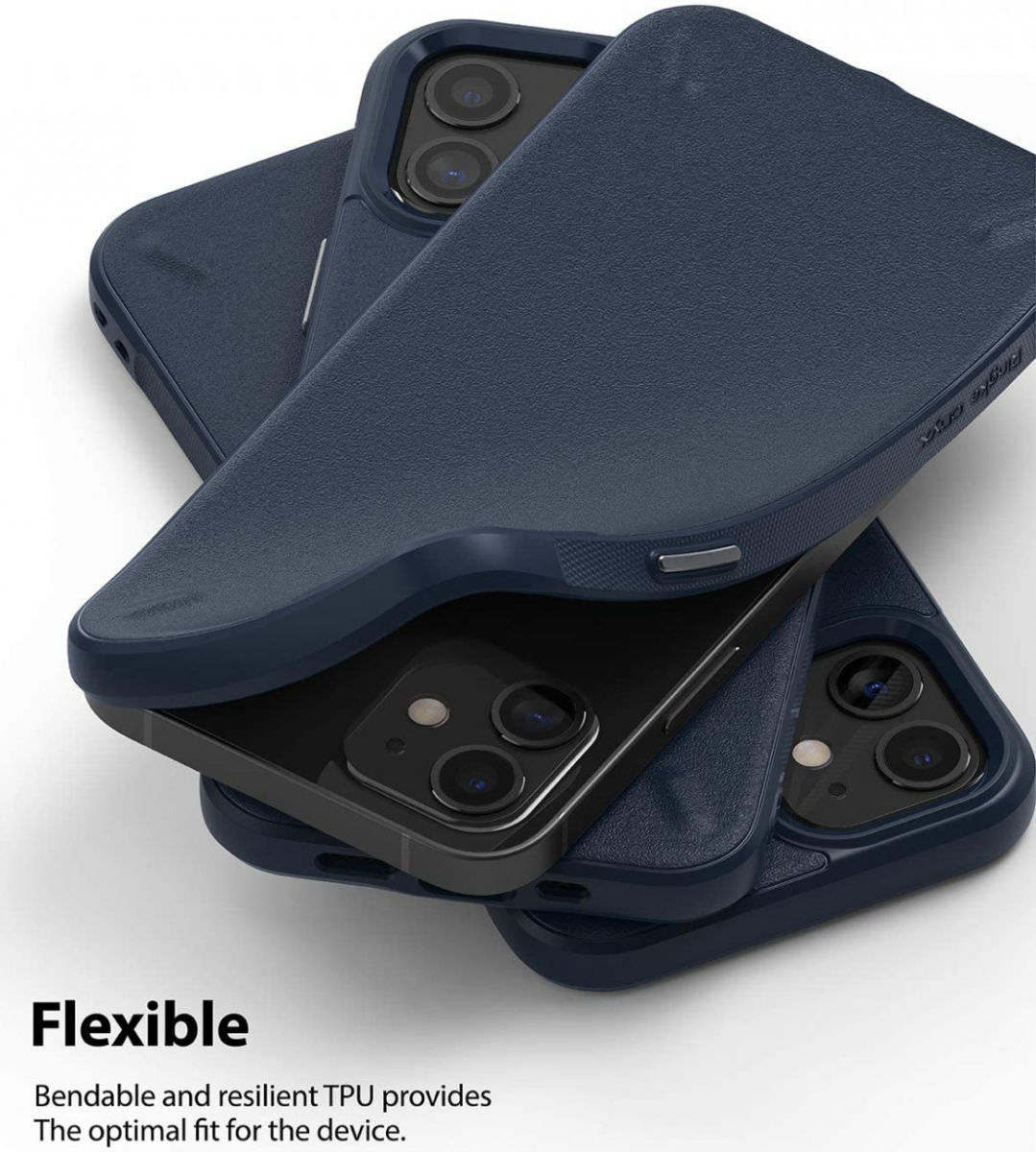 Ringke Onyx Apple iPhone 12 Mini Hoesje Flexibel TPU Blauw afbeelding 4