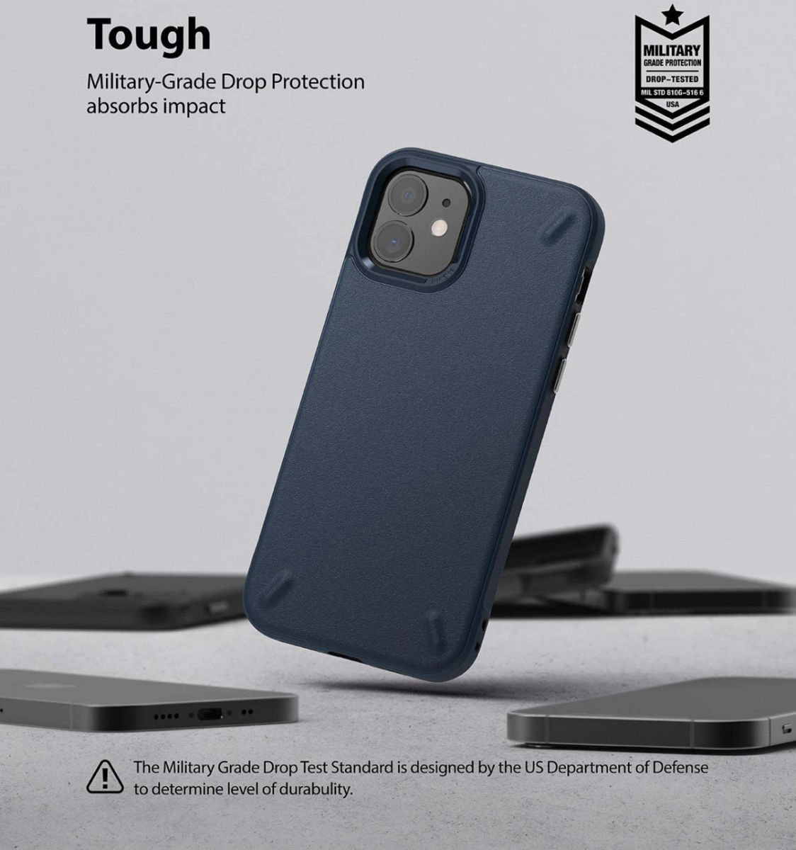 Ringke Onyx Apple iPhone 12 Mini Hoesje Flexibel TPU Blauw afbeelding 5