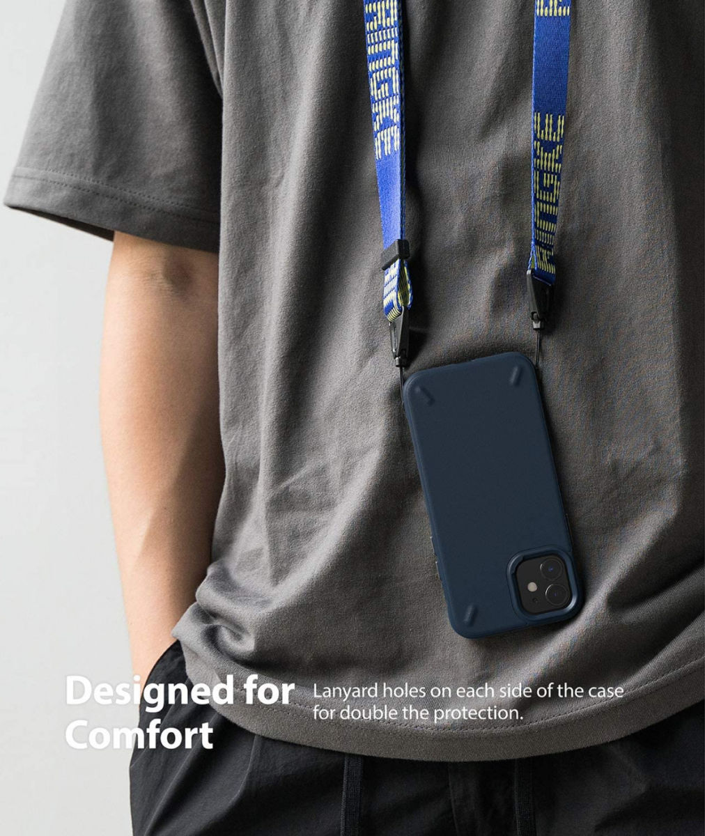 Ringke Onyx Apple iPhone 12 Mini Hoesje Flexibel TPU Blauw afbeelding 7