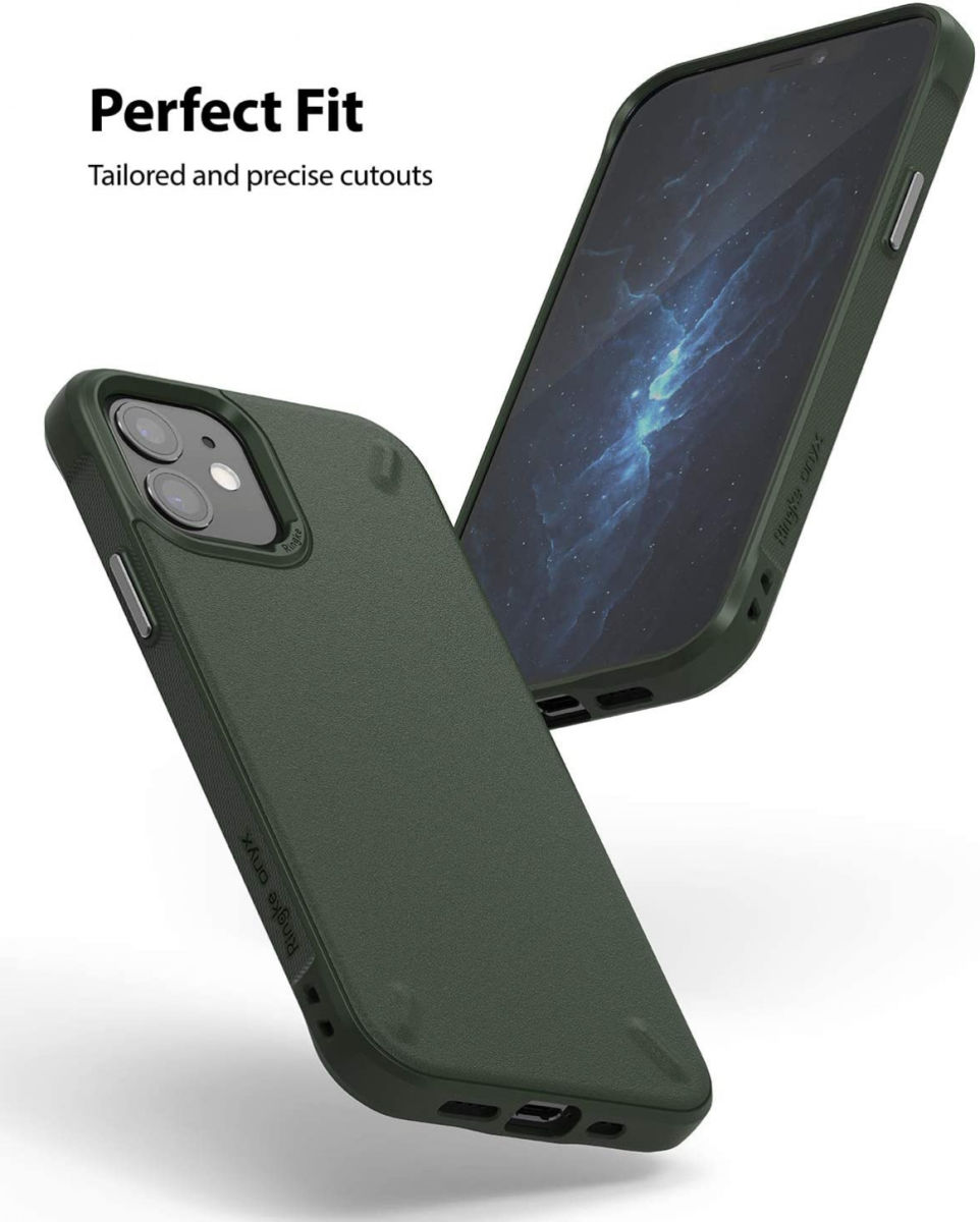 Ringke Onyx Apple iPhone 12 Mini Hoesje Flexibel TPU Groen afbeelding 2