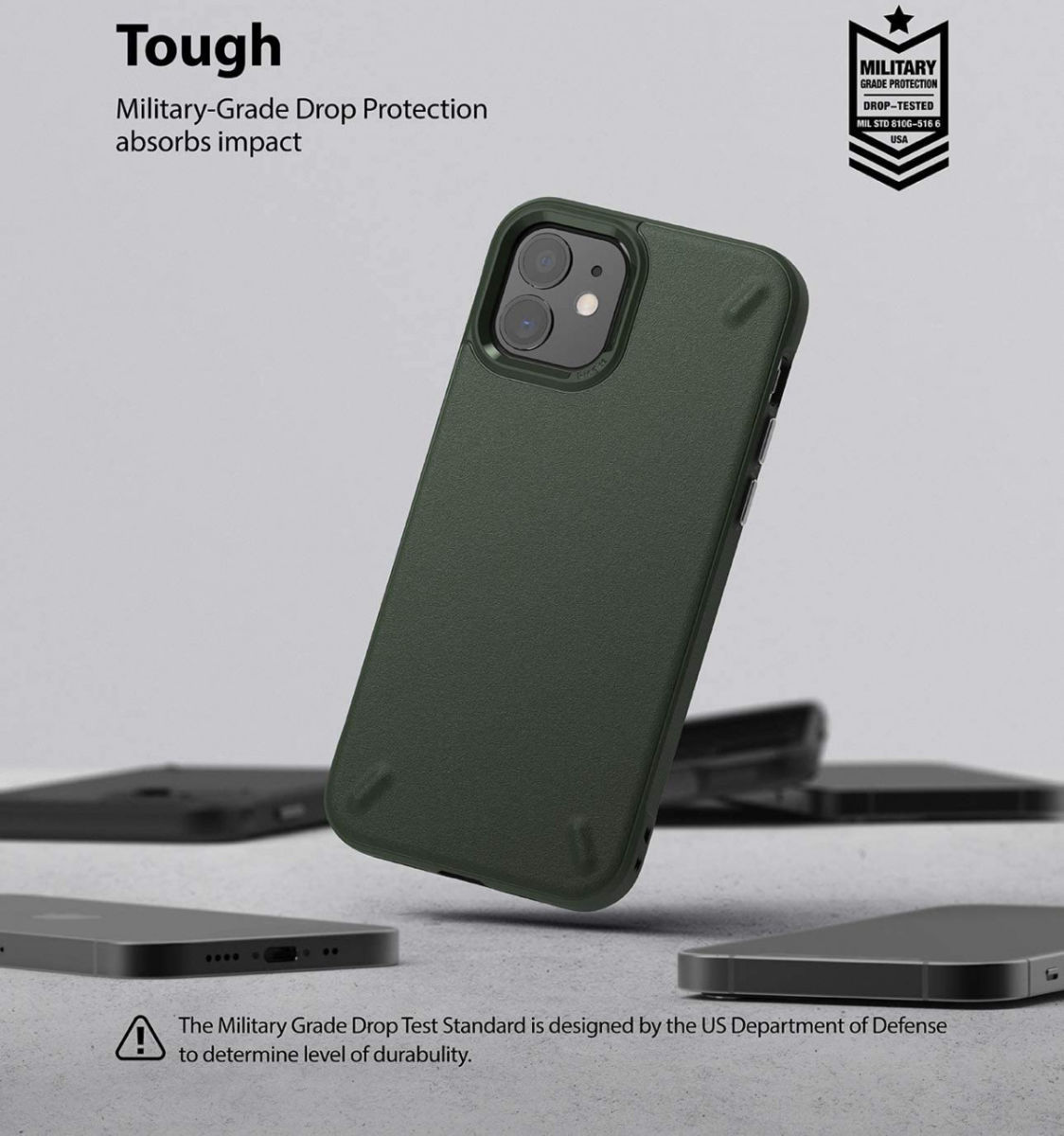 Ringke Onyx Apple iPhone 12 Mini Hoesje Flexibel TPU Groen afbeelding 5