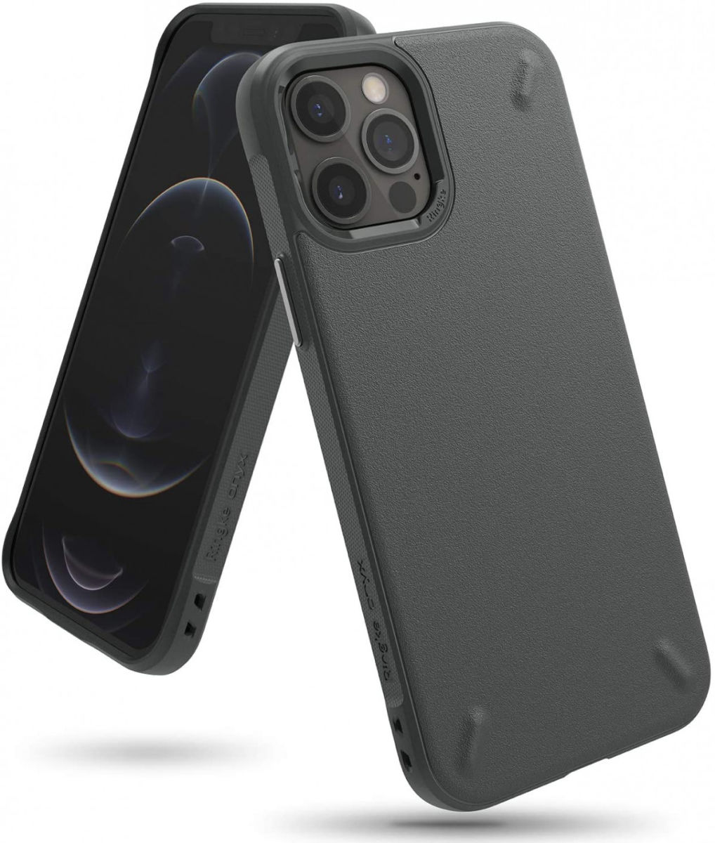 Ringke Onyx Apple iPhone 12 / 12 Pro Hoesje Flexibel TPU Grijs afbeelding 1