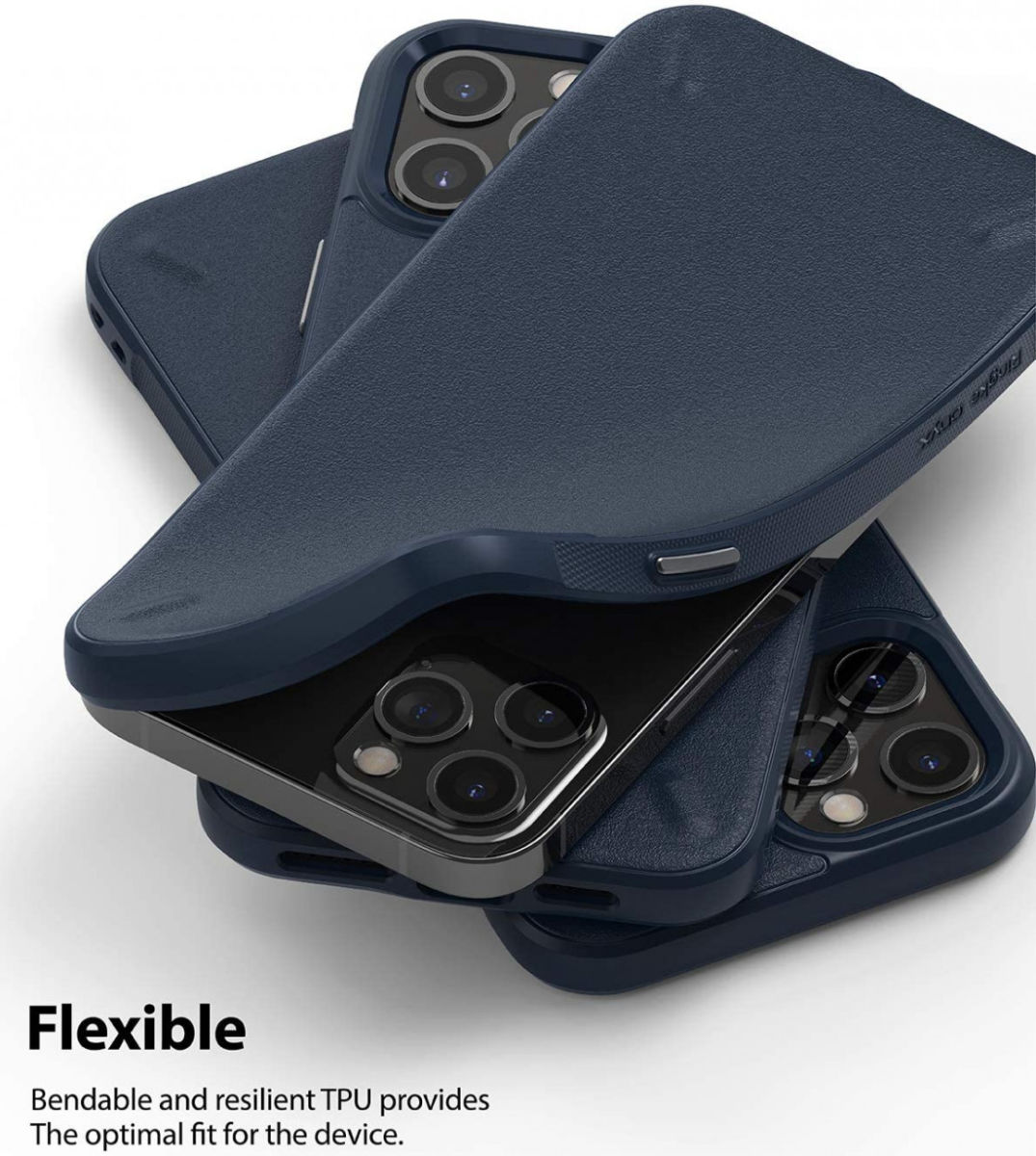 Ringke Onyx Apple iPhone 12 Pro Max Hoesje Flexibel TPU Blauw afbeelding 3