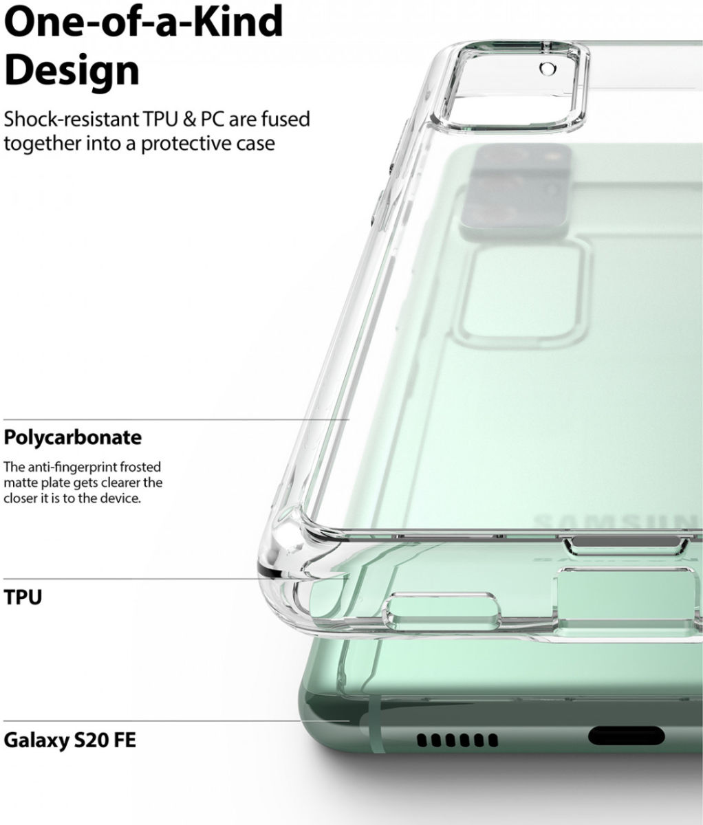 Ringke Fusion Samsung Galaxy S20 FE Hoesje Smoke Black afbeelding 7